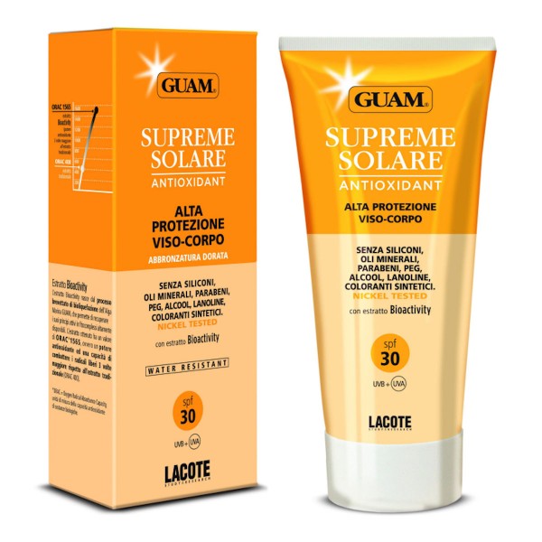 GUAM Supreme Solare 150ml Sonnenpflege für Gesicht und Körper LSF30