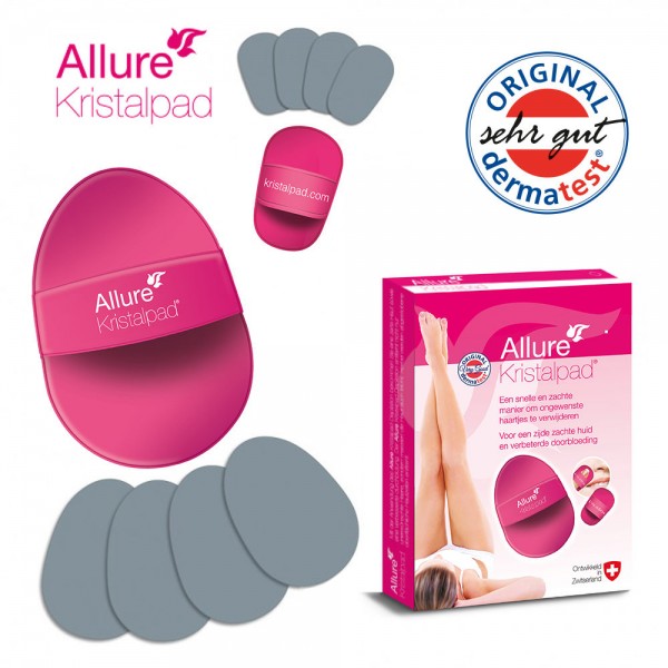 Allure Kristalpad schnelle und schmerzfreie Haarentfernung für Gesicht und Körper