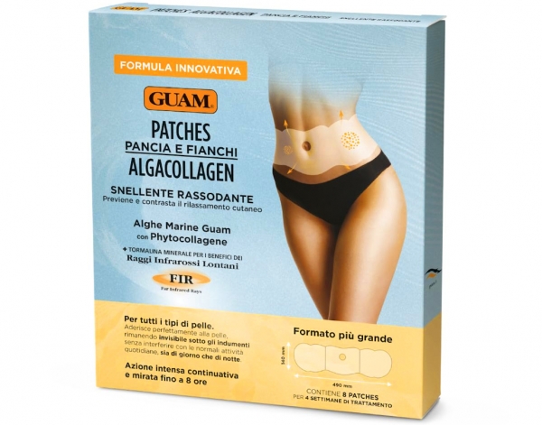 GUAM FIR Algacollagen 8 fettreduzierende und straffende Patches für Bauch und Hüfte