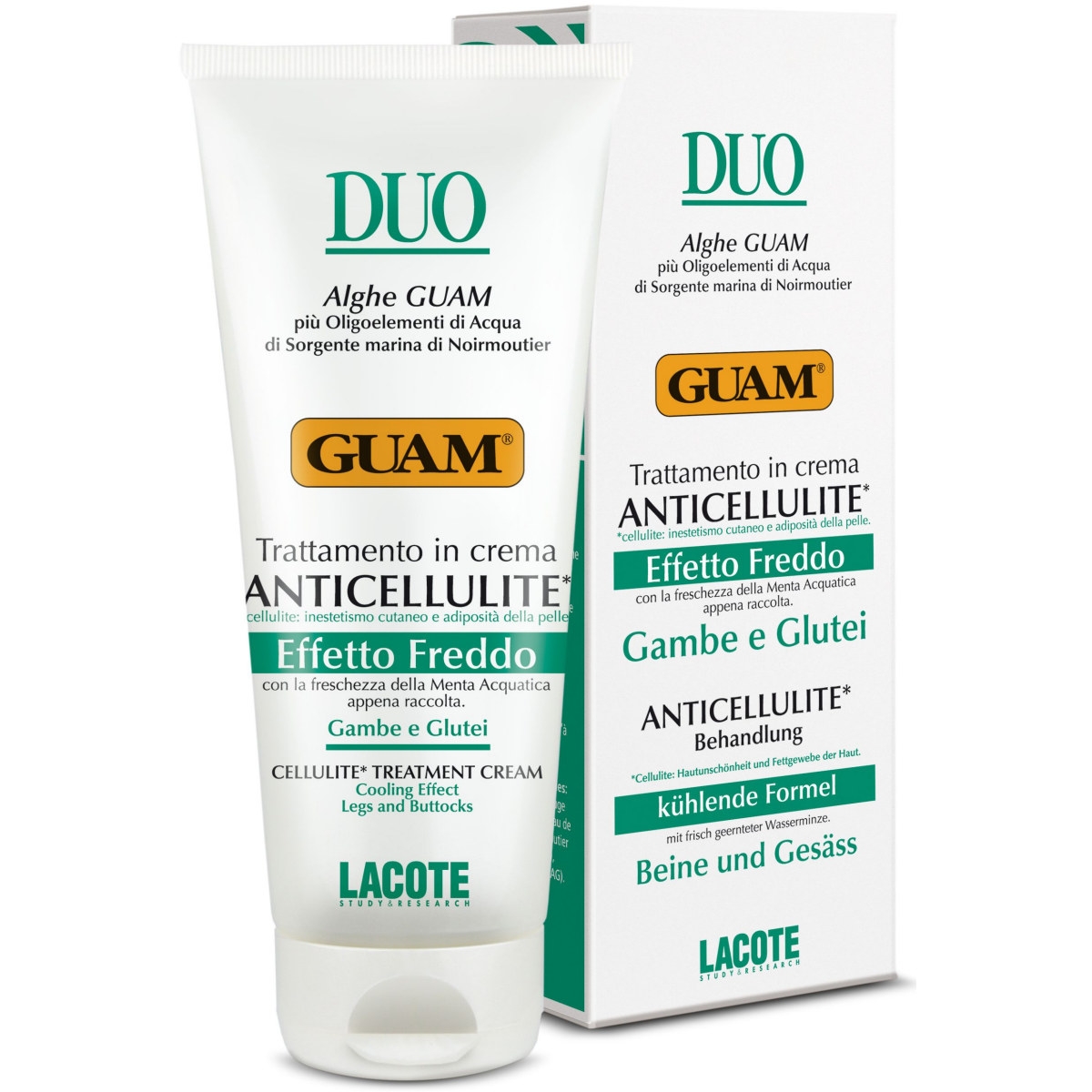 GUAM DUO Gesäß und Beine Intensivcreme gegen Cellulite kühlend 200ml